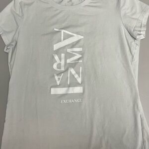 Armani Exchange Light Gray T-Shirt